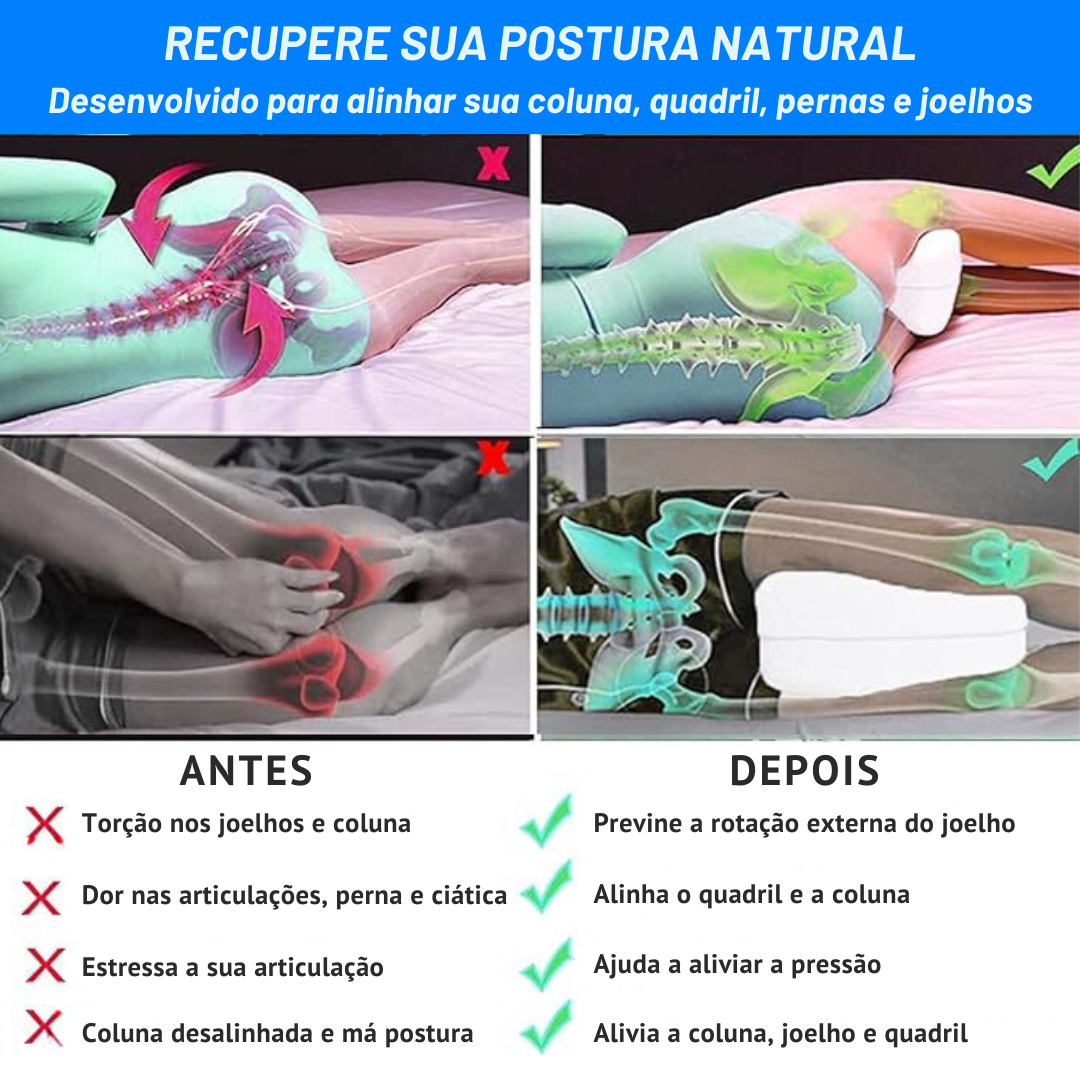 Travesseiro de Alinhamento - SleepLeg Pro® 2